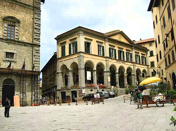 Main piazza of Cortona